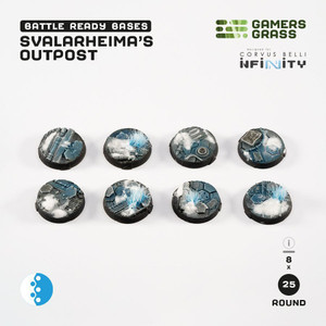 Gamers Grass Svalarheimas Outpost Bases, Battle Ready - Round 25mm (8x) Gamers Grass Svalarheimas Outpost Bases, Battle Ready - Round 25mm (8x)