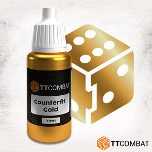 TTCombat 17ml Acrylic Paint - Counterfit Gold TTCombat 17ml Acrylic Paint - Counterfit Gold
