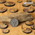 Gamers Grass Deserts of Maahl Bases, Battle Ready - Round 32mm (x8)