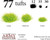The Army Painter Jungle Tuft, 77 x Self Adhesive Grass, 3 Sizes, Gaming Bases