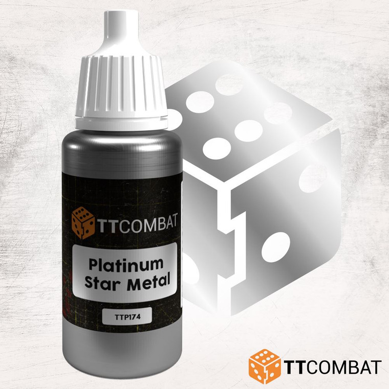 TTCombat 17ml Acrylic Paint - Platinum Star Metal