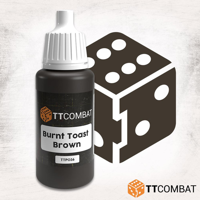TTCombat 17ml Acrylic Paint - Burnt Toast Brown