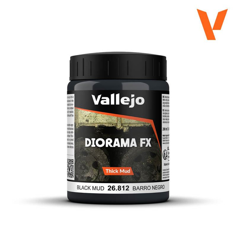 Vallejo Weathering Effects 200ml - Black Thick Mud