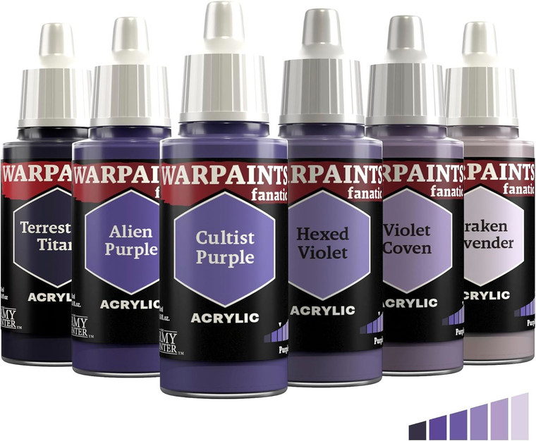 The Army Painter - Flexible Triad Purples - 6 x Warpaint Fanatic 18ml