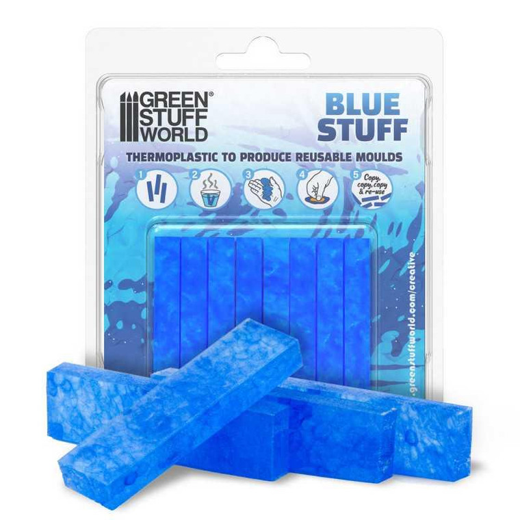 Green Stuff World Blue Stuff Mold - 8 bars