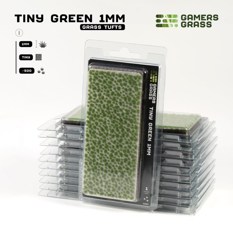 Gamers Grass Tiny Green 1mm Tufts (Wargame / Model Basing)