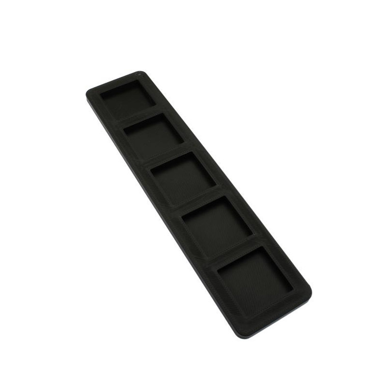 25mm x 5 Square (5x1) Movement Tray for Wargaming  - MASTER
