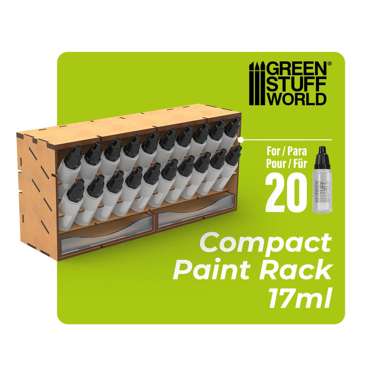 Green Stuff World Horizontal Paint Organizer 17ml - COMPACT