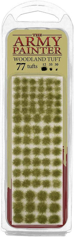 The Army Painter Woodland Tuft, 77 x Self Adhesive Grass, 3 Sizes, Gaming Bases