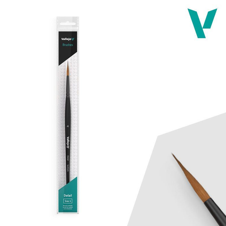 AV Vallejo Detail - Round Synthetic Brush No. 4