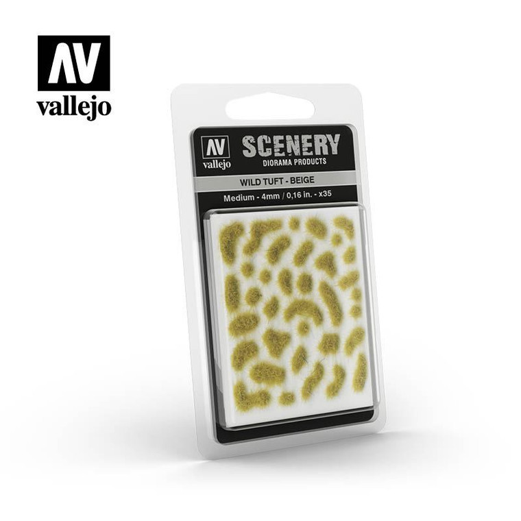 AV Vallejo Scenery - Wild Tuft - Beige, Medium: 4mm