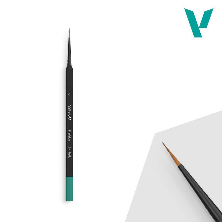 AV Vallejo Precision - Round Synthetic Brush, Triangular No. 0