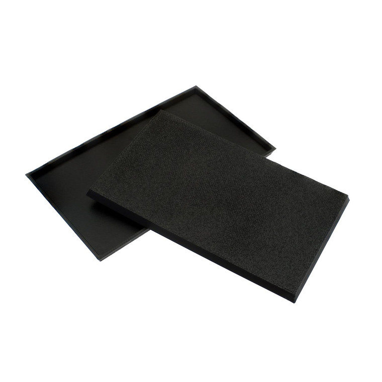60x100mm Rectangle Wargaming Plastic Bases + Magnet for Warhammer, Old World, AOS, D&D - Black
