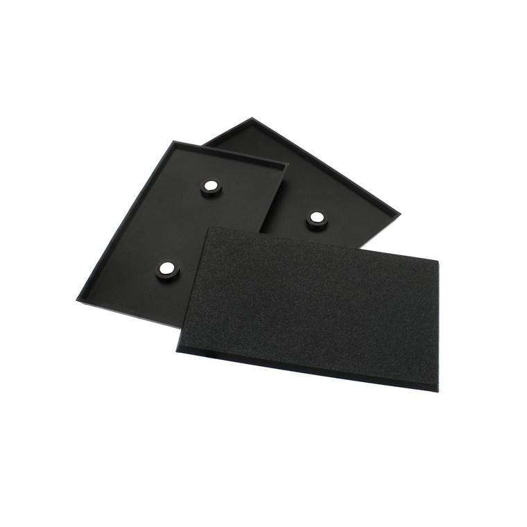 50x75mm Rectangle Wargaming Plastic Bases + Magnet for Warhammer, Old World, AOS, D&D - Black