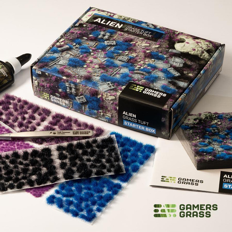 Gamers Grass Tuft Starter Box - Alien Grass (Wargame / Model Basing)
