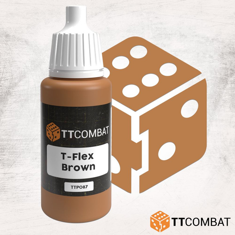 TTCombat 17ml Acrylic Paint - T-Flex Brown