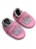 Angle view of Crown Leather Moccasins  - Baby Shoes