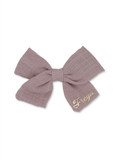 Wide Bow Casual Cursive Personalised Clip