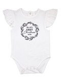 Wreath First Christmas Personalised Onesie Wreath First Christmas Personalised Onesie