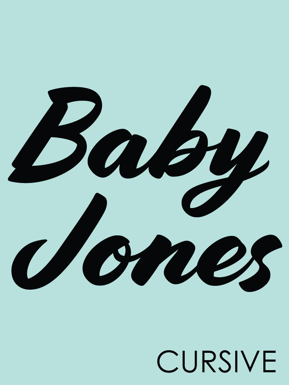 Baby Announcement Personalised Bib Cursive Font