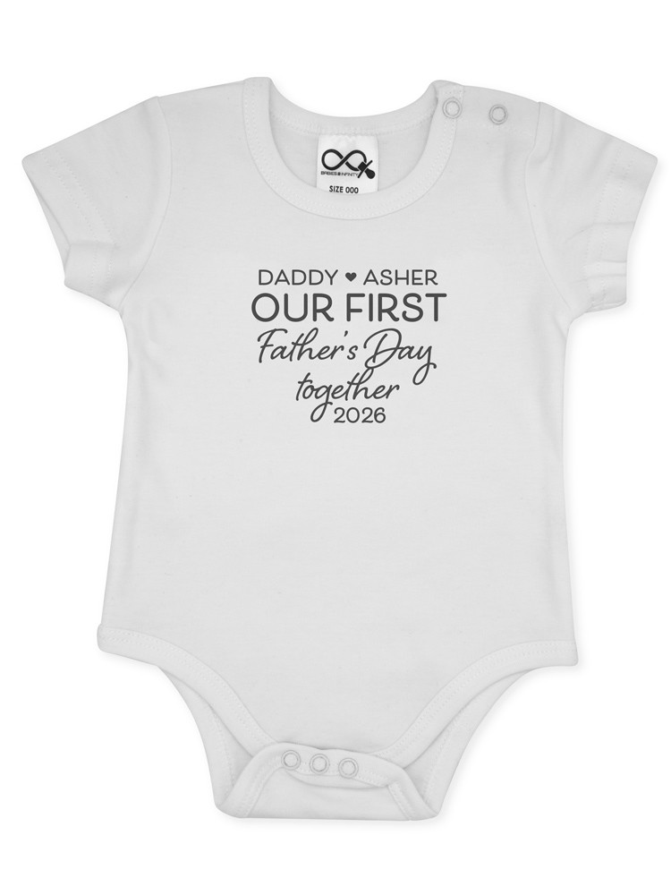 Personalised First Father's Day Onesie