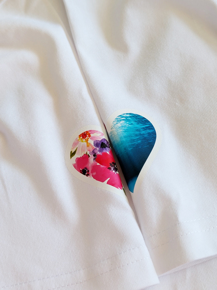 Optional sleeve detail featuring personalised hearts for each of your little loves - a subtle, meaningful touch that makes it truly yours