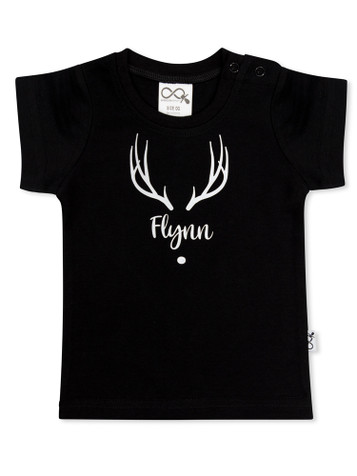 Reindeer with Name Onesie/T-shirt Reindeer with Name Onesie/T-shirt