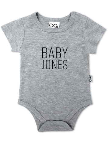 Baby Announcement Personalised Onesie/T-shirt in Modern font