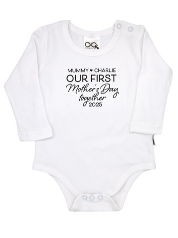 Personalised First Mother's Day Onesie