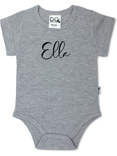 Grey Onesie with Standard Black print Grey Onesie with Standard Black print