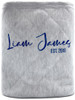 Modern Cursive Personalised Blanketwith Metallic Blue print