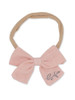 Wide Bow Script Personalised Headband