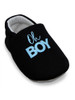 Close up of Oh Boy / Girl Announcement Baby Shoes