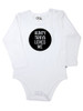Someone Loves Me Statement Personalised Onesie with Black print Someone Loves Me Statement Personalised Onesie with Black print