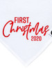 First Christmas Baby Bib