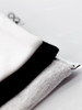Close up of White, Grey and Black fabrics
