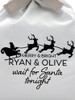 Close up of Waiting for Santa Personalised Christmas Eve Sack
