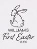 Close up of Personalised First Easter Onesie