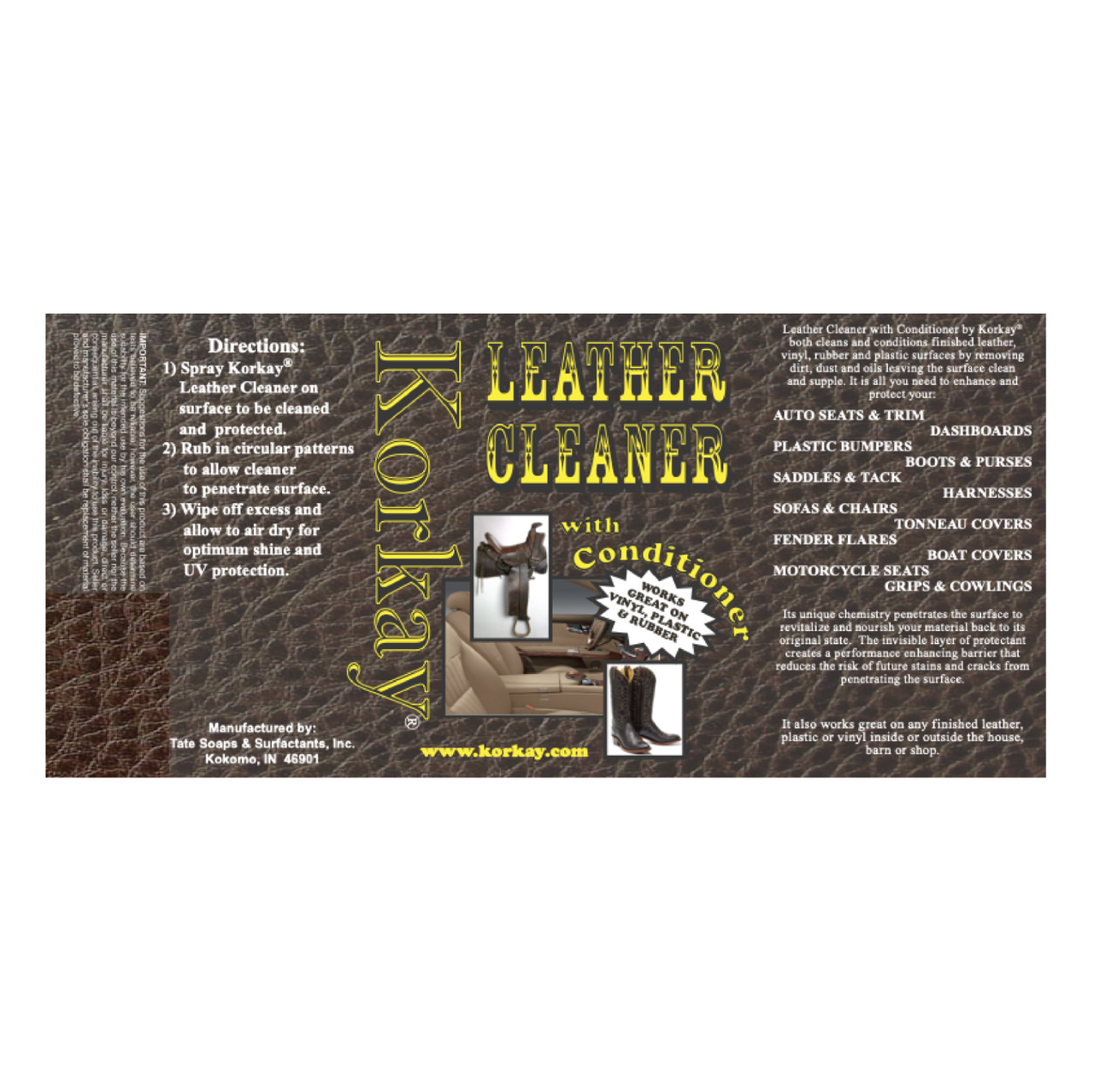 Korkay Leather Cleaner with Conditioner