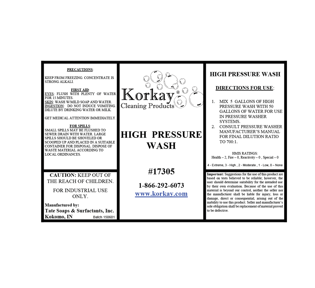 Korkay Hi Pressure Wash