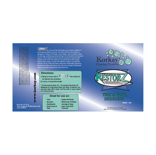 Korkay Restorz Tire and Vinyl Dressing