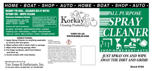 Korkay All Purpose Spray Cleaner