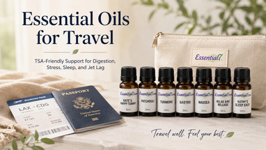 Essential Oils for Travel: Support Digestion, Stress, Sleep, and Jet Lag