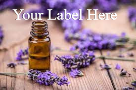 Essential oil bottle with lavender 