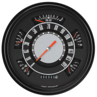 The ’66-’77 Ford Bronco Package features the speedometer, tachometer, fuel(75-10ohm), temperature, volt, and oil gauges all in one direct fit instrument