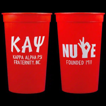 G1525-KAPPA ALPHA PSI 22 OZ PLASTIC STADIUM CUPS 10 PER PACK 750