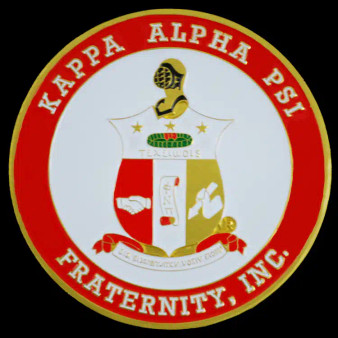 G1345- KAPPA ALPHA PSI 2 3_4 STAMPED CREST CAR EMBLEM 275