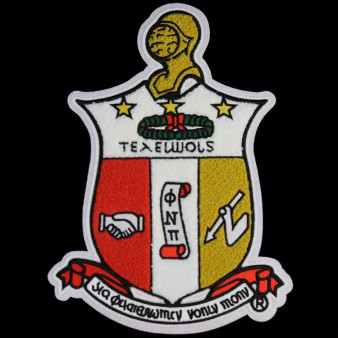 G1430-KAPPA ALPHA PSI Chenille Shield 10 1_2” Emblem w_ Heat Seal Backing 1350