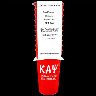 G1525-1-KAPPA ALPHA PSI 22 OZ PLASTIC STADIUM CUPS 10 PER PACK 750