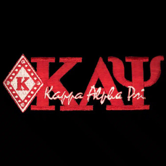 G684-KAPPA ALPHA PSI 1 3_8” Red New Image Diamond Emblem W_Heat Seal Backing 250